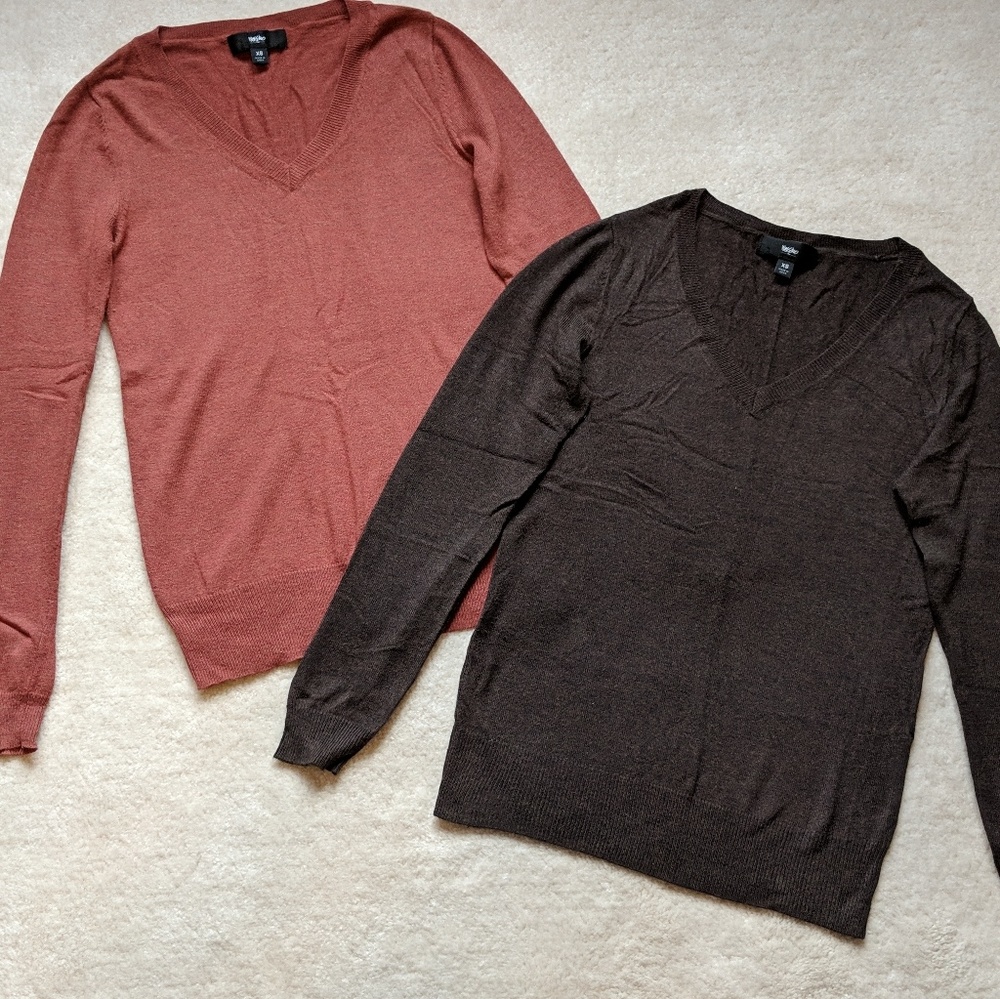 Pair of V-Neck Mossimo Sweaters